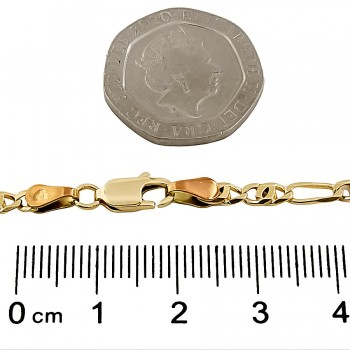 9ct gold 8.8g 21 inch figaro Chain